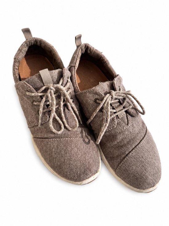 Toms Shoes - Toms Women's Canvas Lace-Up Sneakers in Taupe Brown